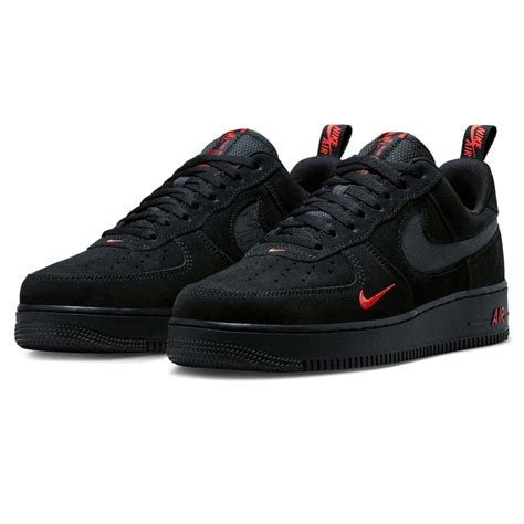 nike air force 1 herren schwarz rot|nike air force 1 sneaker.